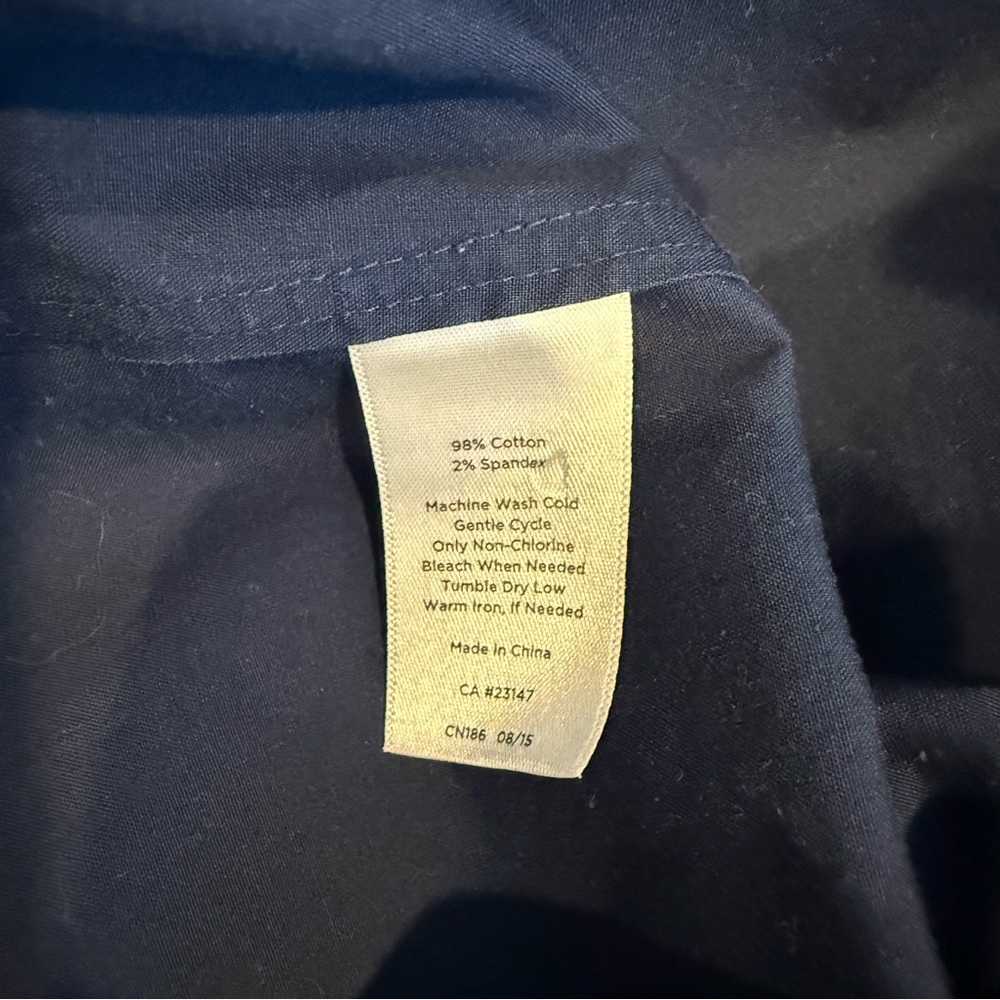 Talbots Classic Navy Button-down - image 4